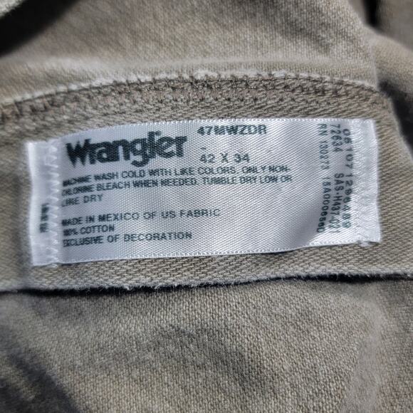 Wrangler Mens Premium Performance Cowboy Cut Regular Fit Jeans Tan 42x34 - Picture 4 of 5